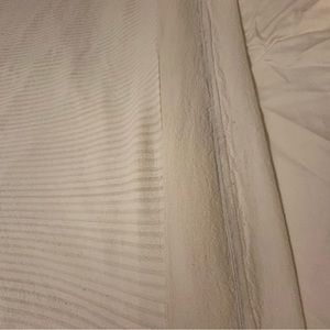 King Comforter Duvet Cover 84x92 Taupe Beige Striped Ivory Reverse Cotton